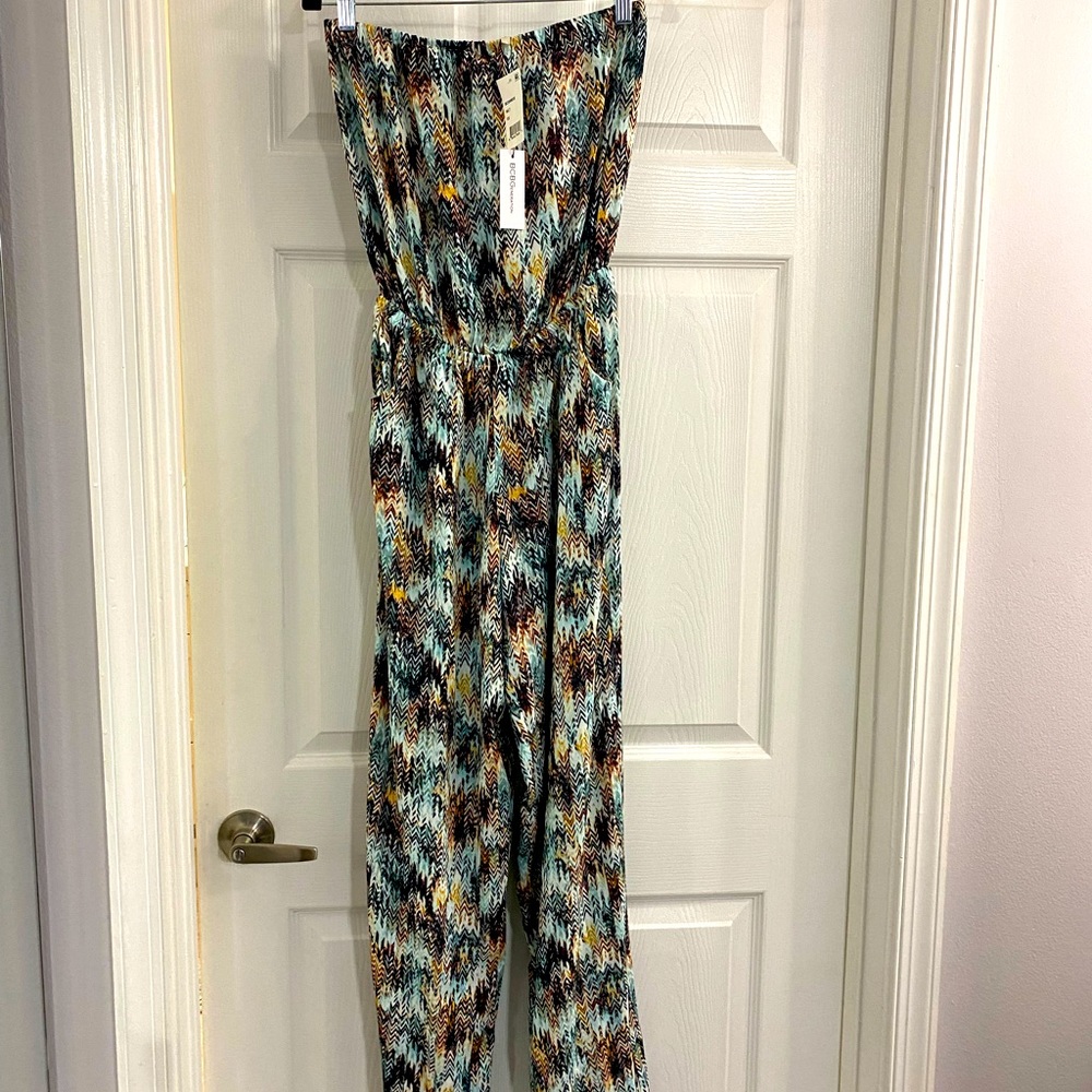 BCBG strapless jumpsuit